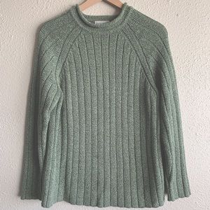 White stag Mock neck sweater